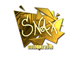 Sticker Snax (Gold) | Cologne 2016 - Preço e onde comprar no CS2