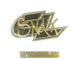 Sticker Snax (Gold) | Copenhagen 2024 - Preço e onde comprar no CS2
