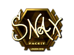 Sticker Snax (Gold) | London 2018 - Preço e onde comprar no CS2