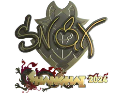 Sticker Snax (Gold) | Shanghai 2024 - Preço e onde comprar no CS2