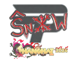 Sticker snow (Glitter) | Shanghai 2024 - Preço e onde comprar no CS2