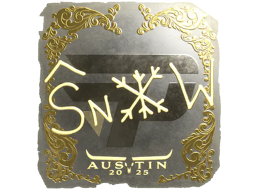 Sticker snow (Gold) | Austin 2025 - Preço e onde comprar no CS2