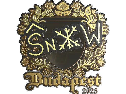 Sticker snow (Gold) | Budapest 2025 - Preço e onde comprar no CS2
