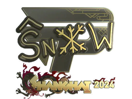 Sticker snow (Gold) | Shanghai 2024 - Preço e onde comprar no CS2