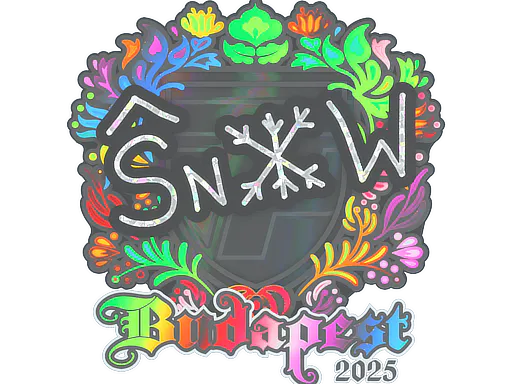 Sticker snow (Holo) | Budapest 2025 - Preço e onde comprar no CS2
