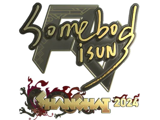 Sticker somebody (Gold) | Shanghai 2024 - Preço e onde comprar no CS2