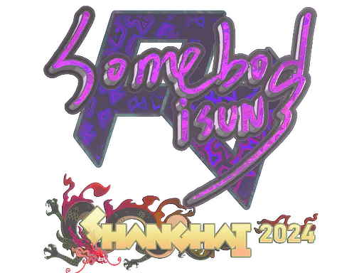 Sticker somebody (Holo) | Shanghai 2024 - Preço e onde comprar no CS2