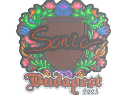 Sticker Sonic (Embroidered) | Budapest 2025 - Preço e onde comprar no CS2
