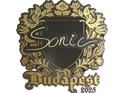 Sticker Sonic (Gold) | Budapest 2025 - Preço e onde comprar no CS2