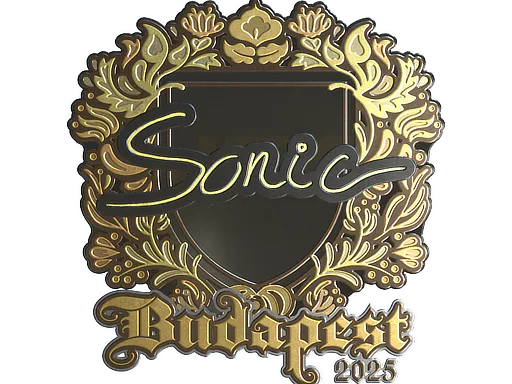 Sticker Sonic (Gold) | Budapest 2025 - Preço e onde comprar no CS2