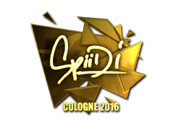 Sticker Spiidi (Gold) | Cologne 2016 - Preço e onde comprar no CS2