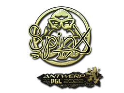 Sticker Spinx (Gold) | Antwerp 2022 - Preço e onde comprar no CS2