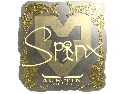 Sticker Spinx (Gold) | Austin 2025 - Preço e onde comprar no CS2