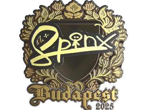 Sticker Spinx (Gold) | Budapest 2025 - Preço e onde comprar no CS2
