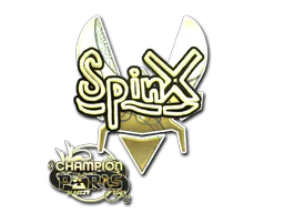 Sticker Spinx (Gold, Champion) | Paris 2023 - Preço e onde comprar no CS2