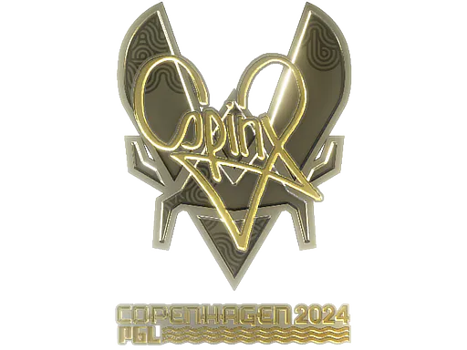 Sticker Spinx (Gold) | Copenhagen 2024 - Preço e onde comprar no CS2