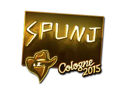 Sticker SPUNJ (Gold) | Cologne 2015 - Preço e onde comprar no CS2