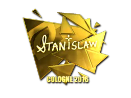 Sticker stanislaw (Gold) | Cologne 2016 - Preço e onde comprar no CS2