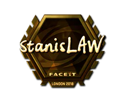 Sticker stanislaw (Gold) | London 2018 - Preço e onde comprar no CS2