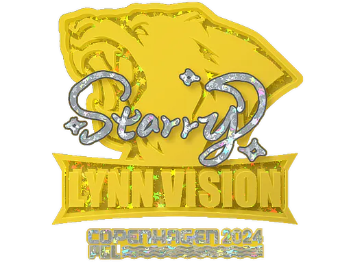 Sticker Starry (Glitter) | Copenhagen 2024 - Preço e onde comprar no CS2