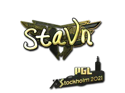 Sticker stavn (Gold) | Stockholm 2021 - Preço e onde comprar no CS2