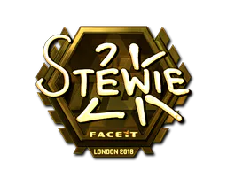Sticker Stewie2K (Gold) | London 2018 - Preço e onde comprar no CS2