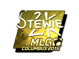 Sticker Stewie2K (Gold) | MLG Columbus 2016 - Preço e onde comprar no CS2
