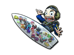 Sticker Sticker Bomb Surf Ava (Foil) - Preço e onde comprar no CS2
