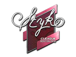 Sticker STYKO | Boston 2018 - Preço e onde comprar no CS2