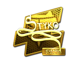 Sticker STYKO (Gold) | Atlanta 2017 - Preço e onde comprar no CS2