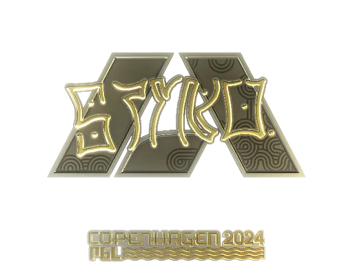 Sticker STYKO (Gold) | Copenhagen 2024 - Preço e onde comprar no CS2