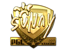 Sticker suNny (Gold) | Krakow 2017 - Preço e onde comprar no CS2