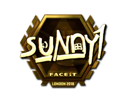 Sticker suNny (Gold) | London 2018 - Preço e onde comprar no CS2
