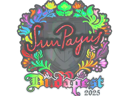 Sticker SunPayus (Holo) | Budapest 2025 - Preço e onde comprar no CS2