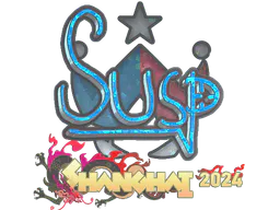 Sticker susp (Glitter) | Shanghai 2024 - Preço e onde comprar no CS2