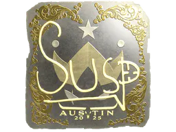 Sticker susp (Gold) | Austin 2025 - Preço e onde comprar no CS2
