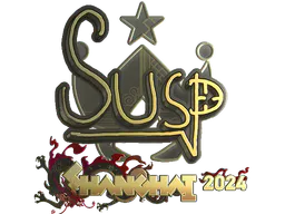 Sticker susp (Gold) | Shanghai 2024 - Preço e onde comprar no CS2
