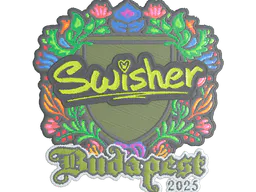 Sticker Swisher (Embroidered) | Budapest 2025 - Preço e onde comprar no CS2