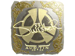 Sticker Swisher (Gold) | Austin 2025 - Preço e onde comprar no CS2