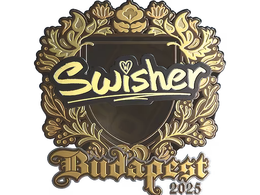 Sticker Swisher (Gold) | Budapest 2025 - Preço e onde comprar no CS2