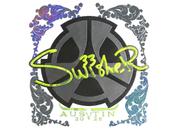 Sticker Swisher (Holo) | Austin 2025 - Preço e onde comprar no CS2
