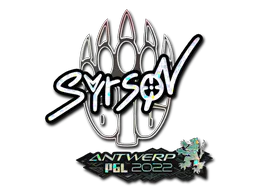Sticker syrsoN (Glitter) | Antwerp 2022 - Preço e onde comprar no CS2