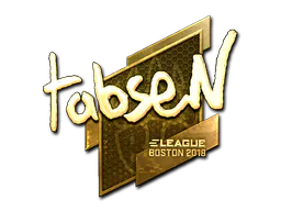 Sticker tabseN (Gold) | Boston 2018 - Preço e onde comprar no CS2