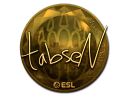 Sticker tabseN (Gold) | Katowice 2019 - Preço e onde comprar no CS2