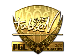 Sticker tabseN (Gold) | Krakow 2017 - Preço e onde comprar no CS2