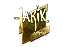 Sticker tarik (Gold) | Boston 2018 - Preço e onde comprar no CS2
