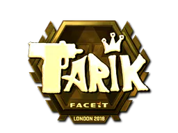 Sticker tarik (Gold) | London 2018 - Preço e onde comprar no CS2
