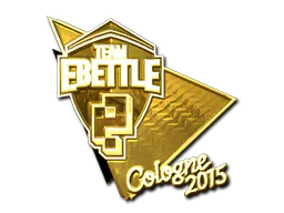 Sticker Team eBettle (Gold) | Cologne 2015 - Preço e onde comprar no CS2