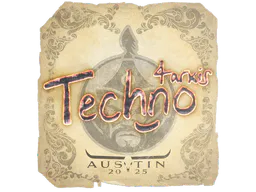 Sticker Techno4K | Austin 2025 - Preço e onde comprar no CS2