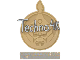 Sticker Techno4K | Copenhagen 2024 - Preço e onde comprar no CS2